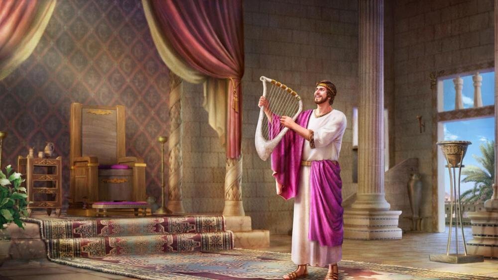 King David Praises God in His House