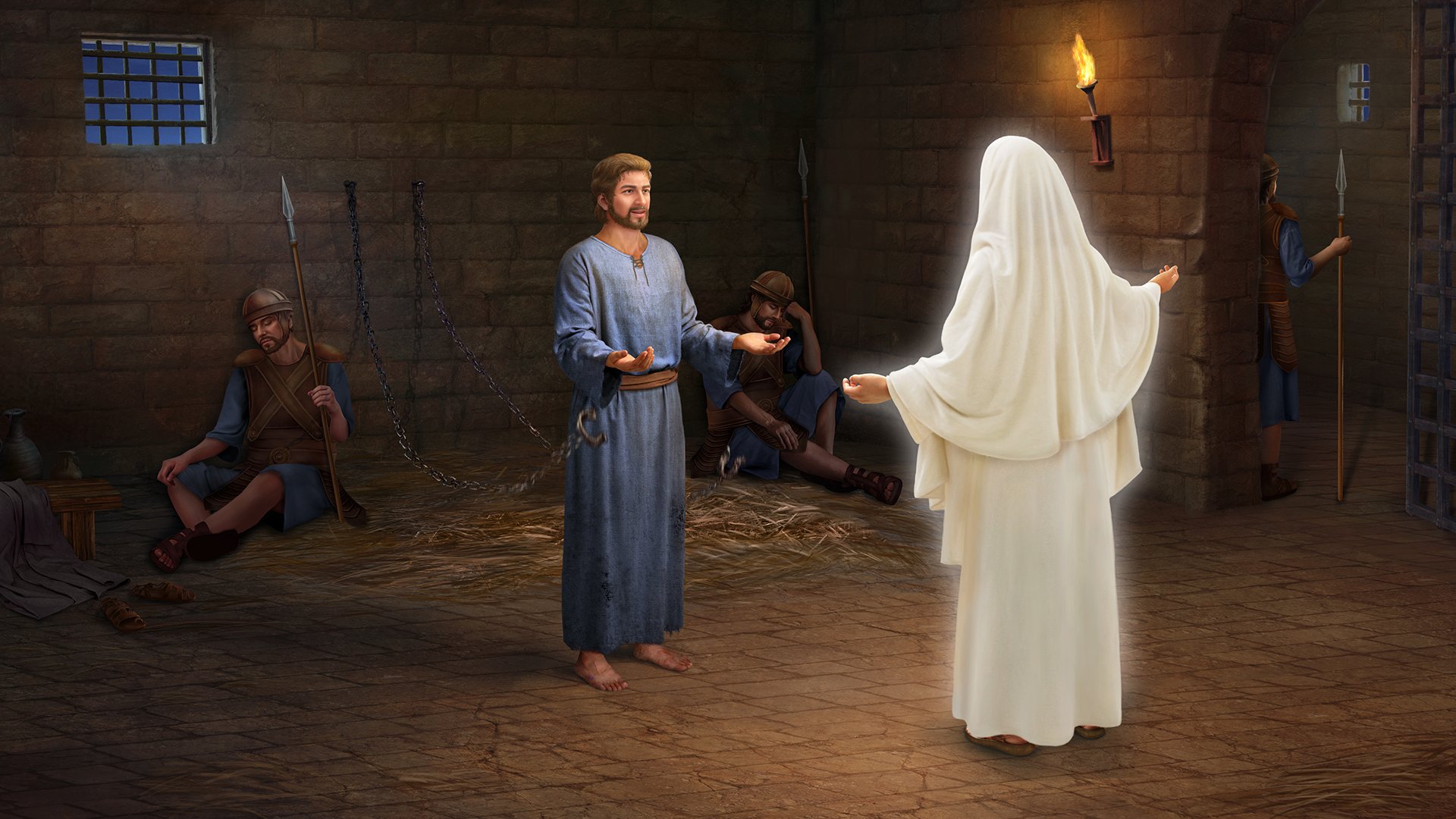 Peter Is Saved By The Lord’s Angel During His Incarceration