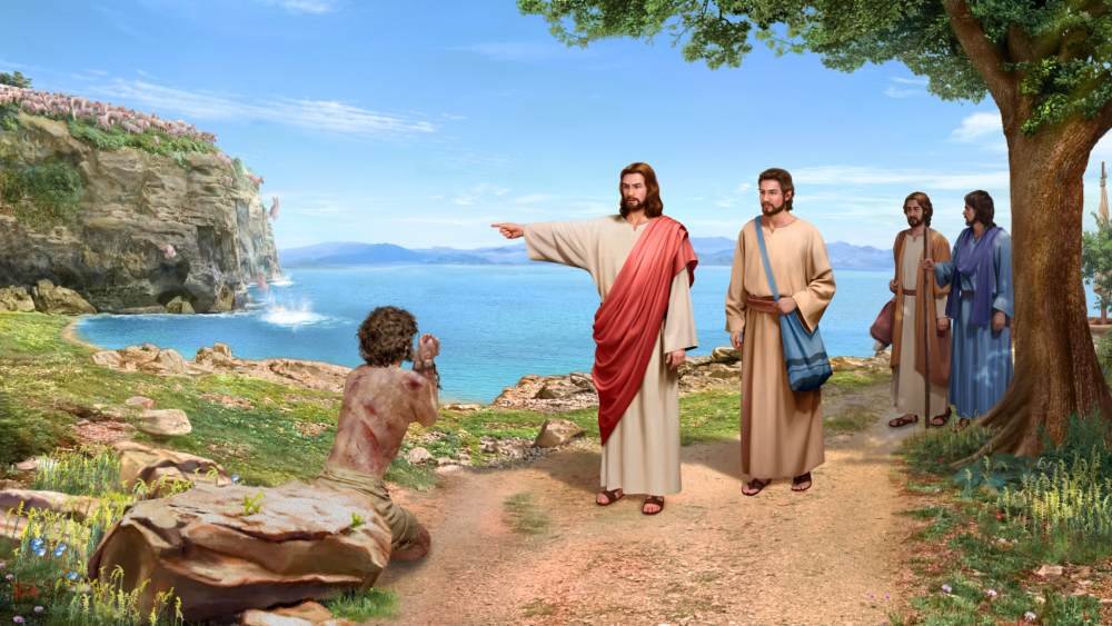 The Lord Jesus Casts Out Demons Into A Herd Of Pigs