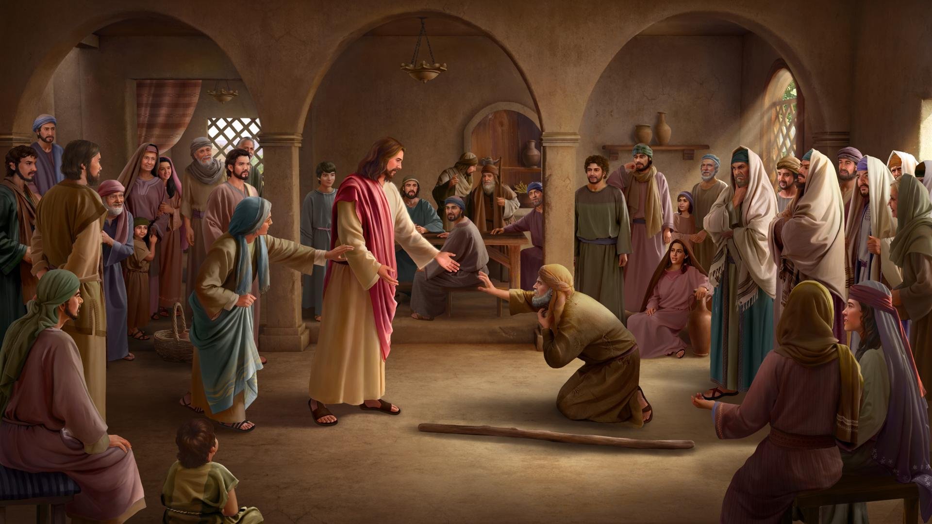 The Pharisees Judge The Lord Jesus-His Friends Try To Lay Hold On Him