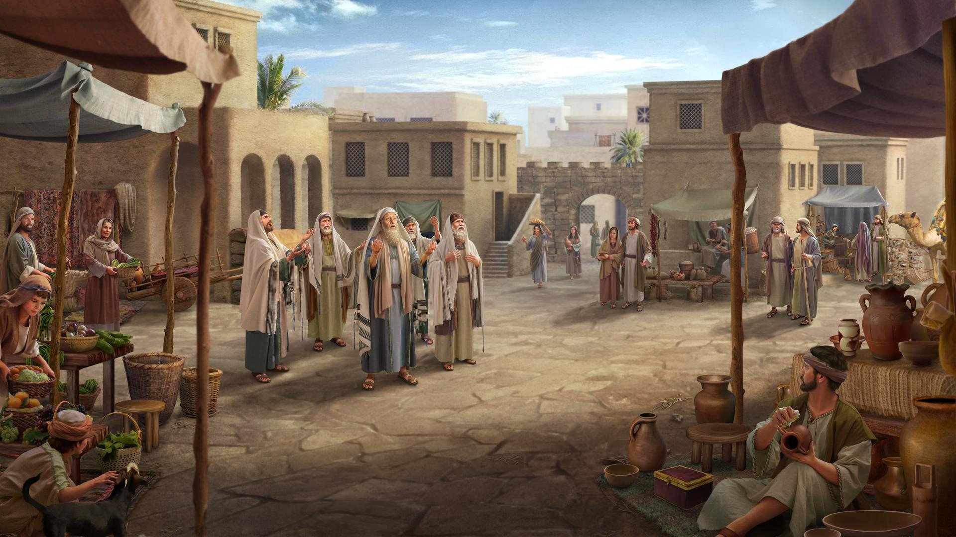 The Pharisees Purposely Praying At A Crossroads